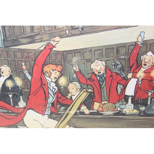 437 - Four assorted hunting related prints to inc one after Cecil Aldin, Ackermann's Series of National St... 