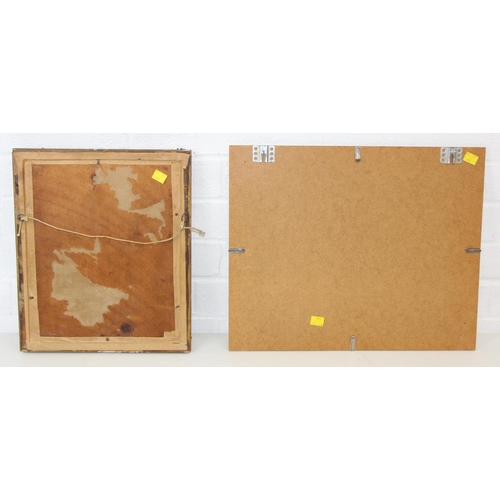 443 - An antique coloured print in decorative gilt frame, believed to be Herbert Spencer (1820-1903), 36cm... 