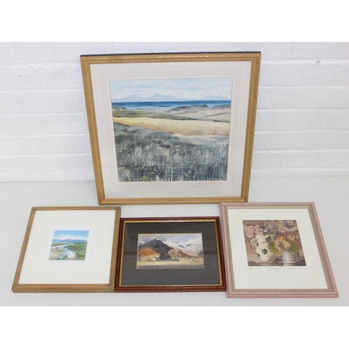 456 - Four assorted prints to inc two signed examples, artists to inc Annie Williams, Helen Hanson, Willia... 