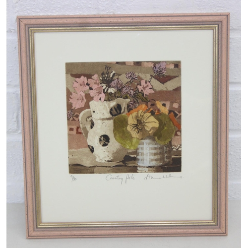 456 - Four assorted prints to inc two signed examples, artists to inc Annie Williams, Helen Hanson, Willia... 