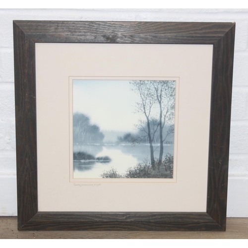 462 - Qty of paintings to inc a colourful oil on canvas of flowers, a watercolour of sunflowers in vases, ... 