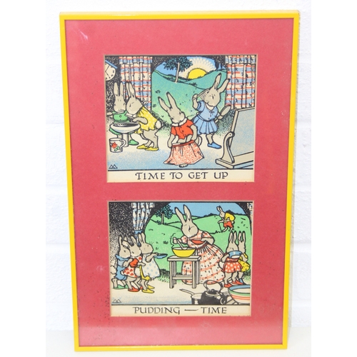 470 - Dorothy Hutton - a pair of vintage coloured prints 