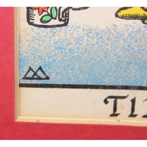 470 - Dorothy Hutton - a pair of vintage coloured prints 