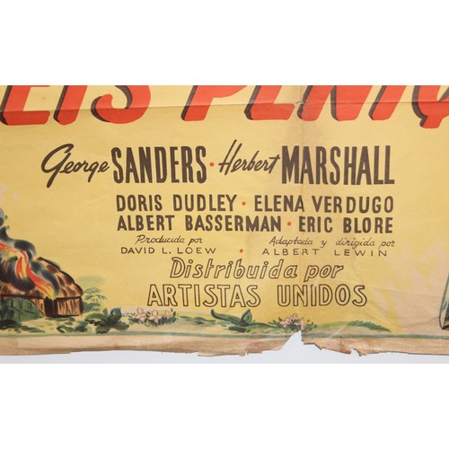 471 - A Qty of vintage film posters to include - Dennis Morgan & Viveca Lindfors in 