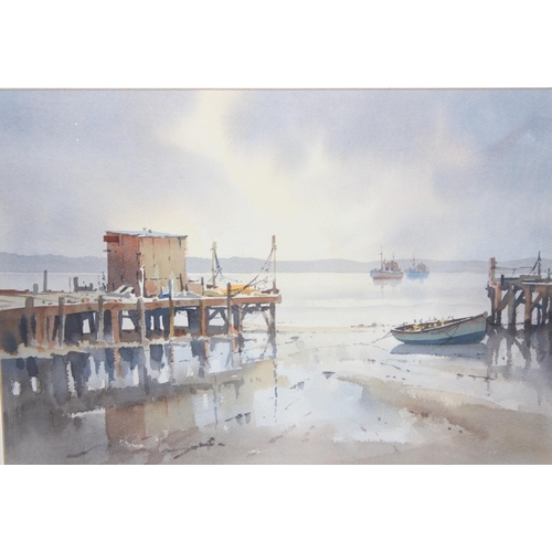 488 - Douglas Treasure (South African, 1917-1995) - Grey Day, Velddrif, Western Cape, watercolour on paper... 