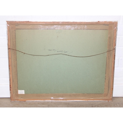 488 - Douglas Treasure (South African, 1917-1995) - Grey Day, Velddrif, Western Cape, watercolour on paper... 