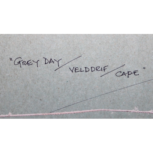 488 - Douglas Treasure (South African, 1917-1995) - Grey Day, Velddrif, Western Cape, watercolour on paper... 