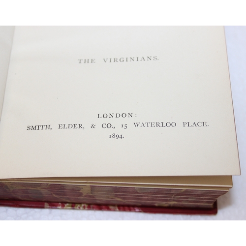 546 - The Works of William Makepeace Thackeray, volumes 2-13 dated 1894, with Vanity Fair in two volumes d... 