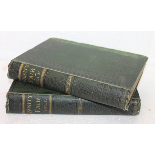 546 - The Works of William Makepeace Thackeray, volumes 2-13 dated 1894, with Vanity Fair in two volumes d... 