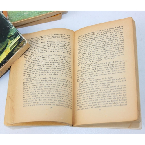 553 - Five 1960's/1970's James Bond soft cover books published by Pan [5]