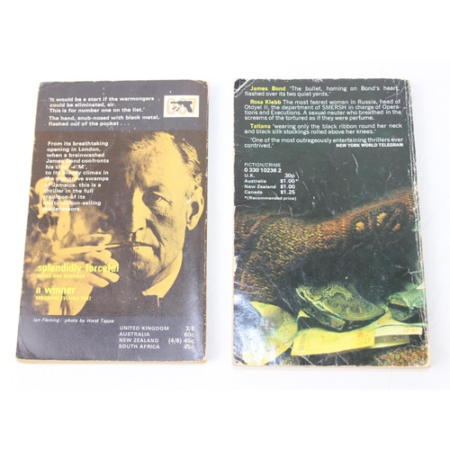 553 - Five 1960's/1970's James Bond soft cover books published by Pan [5]