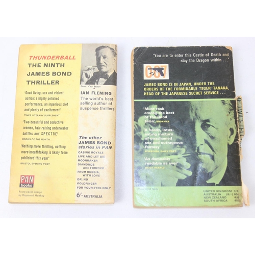 553 - Five 1960's/1970's James Bond soft cover books published by Pan [5]