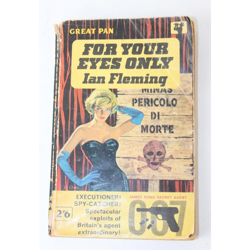 553 - Five 1960's/1970's James Bond soft cover books published by Pan [5]