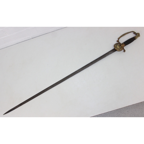 A Serbian military dress sword with clam-shell guard, with Serbian ...