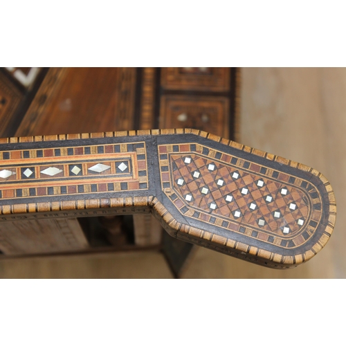 93 - A superb highly decorative Syrian or North African Moorish Mashrabiya style armchair, early to mid 2... 