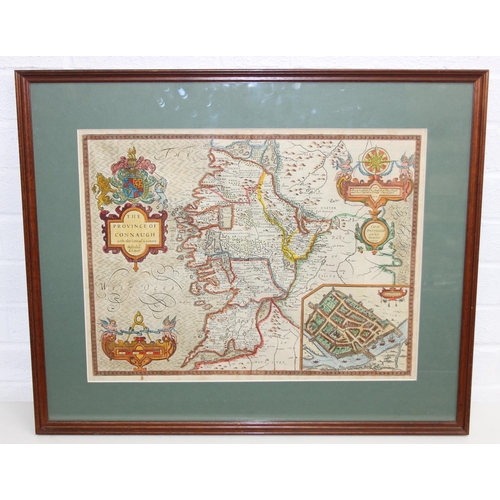 John Speed (British 1552-1629): 'The Province Connaught', a superb ...