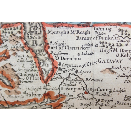 John Speed (British 1552-1629): 'The Province Connaught', a superb ...