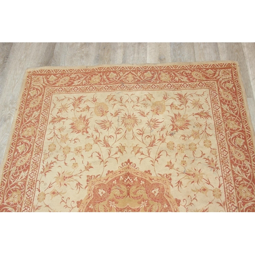 Laura Ashley Home Templeton rug in dusty rose pink and taupe, 186cm x 135cm