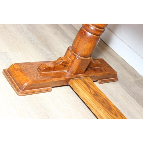 88 - Peter Blomfield of Liskeard, Cornwall - a bespoke made refectory dining table, the top believed to b... 