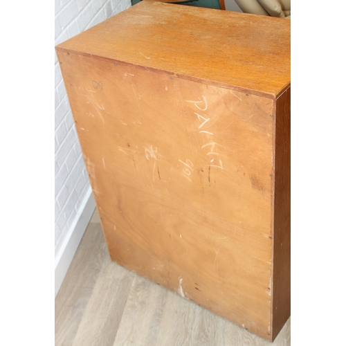 14 - G Plan [E Gomme] China White range five drawer chest of drawers, 76cm x 45cm x 98cm