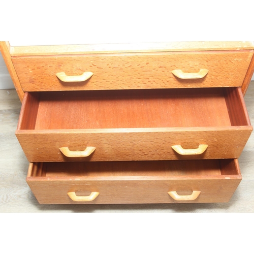 14 - G Plan [E Gomme] China White range five drawer chest of drawers, 76cm x 45cm x 98cm