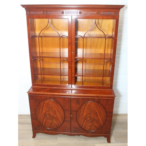 21 - William Tillman Furniture - a superb quality modern Georgian style display cabinet with glazed doors... 