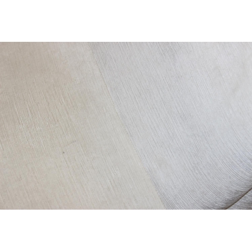 194 - Modern Chaises Longue with white button upholstery and wooden legs, 148cm x 64cm x 82cm...