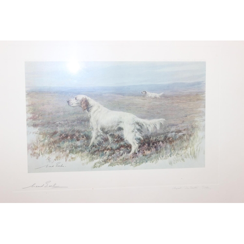 422 - Maud Alice Earl (1863–1943), a pair of pencil signed photogravure prints depicting sporting dogs, ha... 