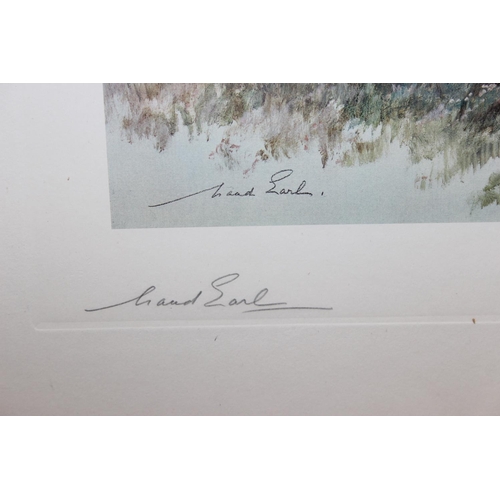 422 - Maud Alice Earl (1863–1943), a pair of pencil signed photogravure prints depicting sporting dogs, ha... 