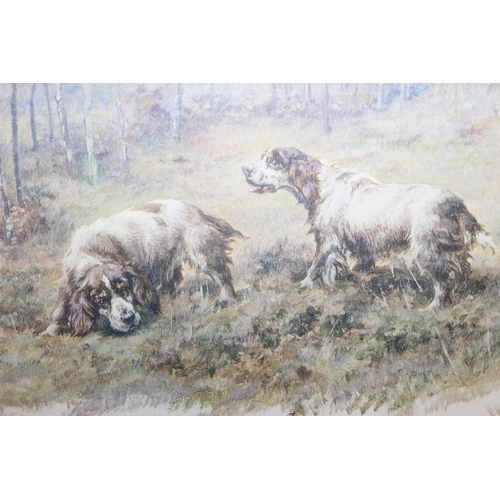 422 - Maud Alice Earl (1863–1943), a pair of pencil signed photogravure prints depicting sporting dogs, ha... 