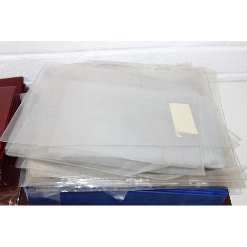 546 - Postcards and other albums, with inserts