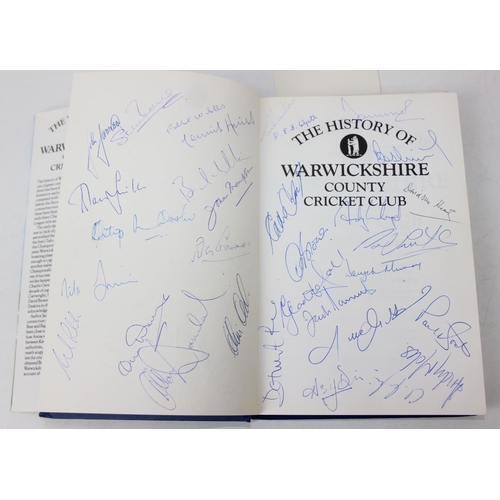 530 - Autographs; Cricketers - Books about cricket, with approximately 40 autographs, mostly cricketers, t... 