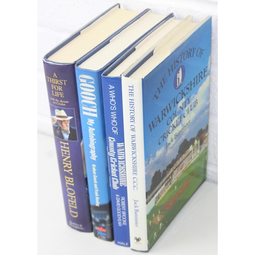 530 - Autographs; Cricketers - Books about cricket, with approximately 40 autographs, mostly cricketers, t... 