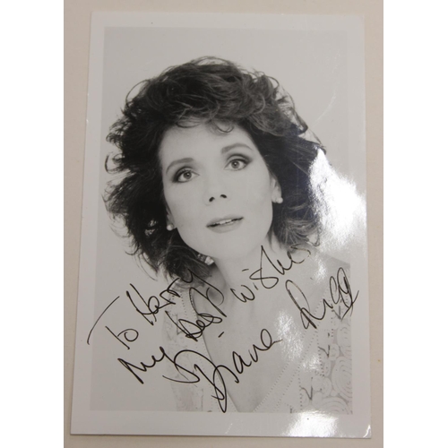 529 - Autographs; Actors - British stage and screen star signed publicity photos to include Joanna Lumley,... 
