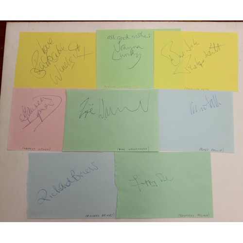 529 - Autographs; Actors - British stage and screen star signed publicity photos to include Joanna Lumley,... 