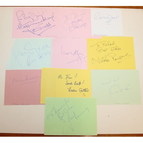 529 - Autographs; Actors - British stage and screen star signed publicity photos to include Joanna Lumley,... 