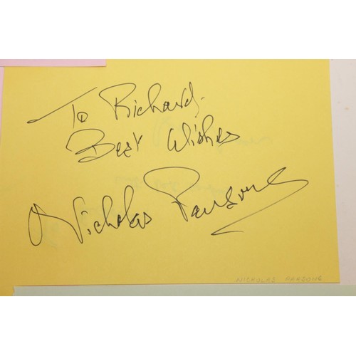 529 - Autographs; Actors - British stage and screen star signed publicity photos to include Joanna Lumley,... 