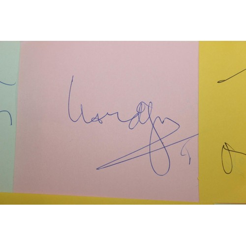 529 - Autographs; Actors - British stage and screen star signed publicity photos to include Joanna Lumley,... 