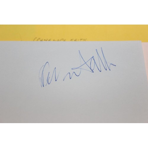 529 - Autographs; Actors - British stage and screen star signed publicity photos to include Joanna Lumley,... 