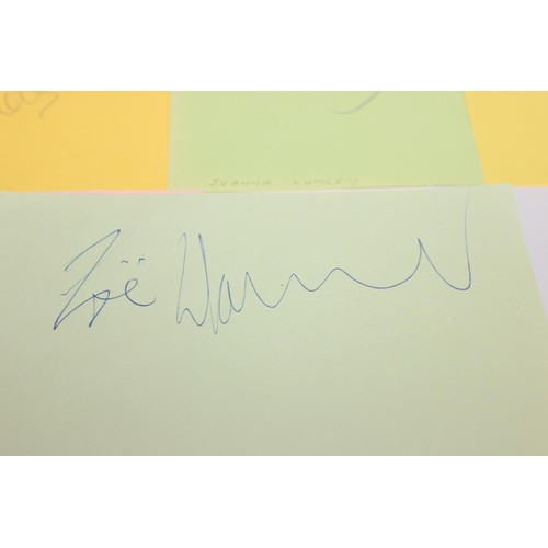 529 - Autographs; Actors - British stage and screen star signed publicity photos to include Joanna Lumley,... 