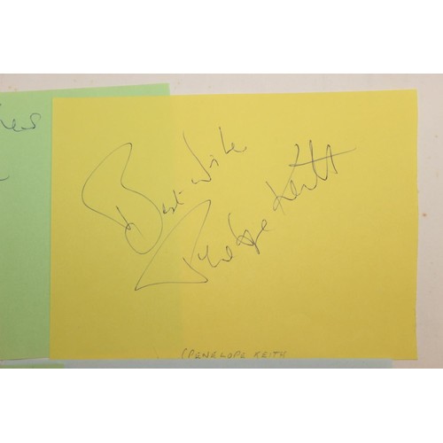529 - Autographs; Actors - British stage and screen star signed publicity photos to include Joanna Lumley,... 