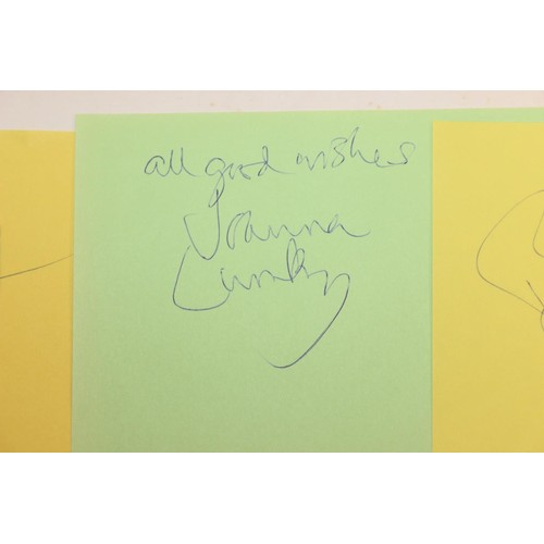 529 - Autographs; Actors - British stage and screen star signed publicity photos to include Joanna Lumley,... 
