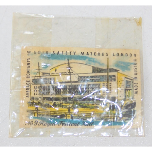 528A - Advertising - Phillumeny - two vintage tins containing antique and later matchbox advertising covers... 