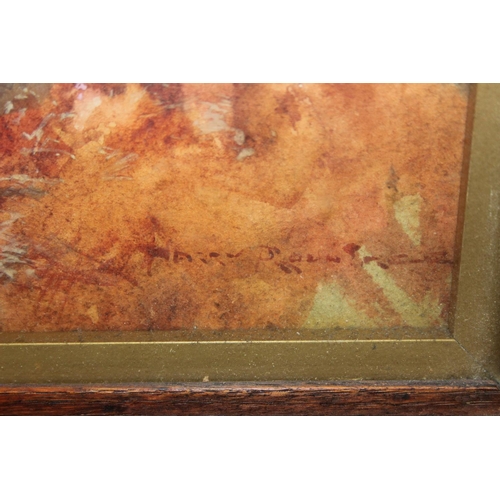 438 - An antique watercolour depicting a rugged landscape, indistinctly signed lower right and labelled ve... 