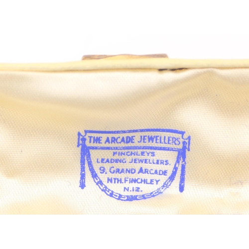 1125 - [3.07g] - a boxed set of three 9ct gold shirt studs of octagonal form with engine turning, marked fo... 