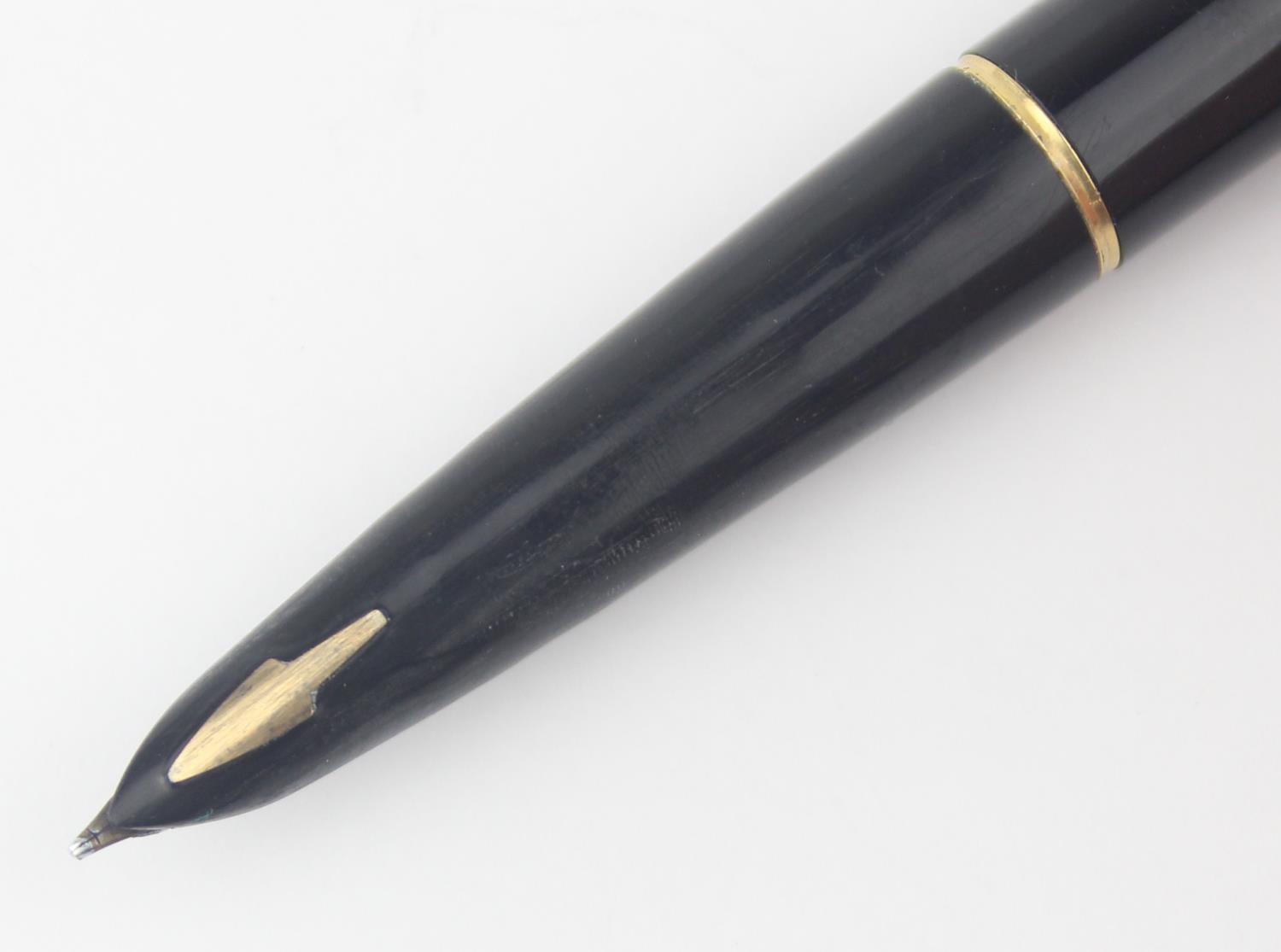 A vintage Parker 61 fountain pen in case with gold plated cap, with ...