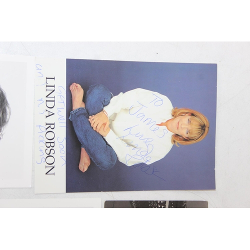 529 - Autographs; Actors - British stage and screen star signed publicity photos to include Joanna Lumley,... 