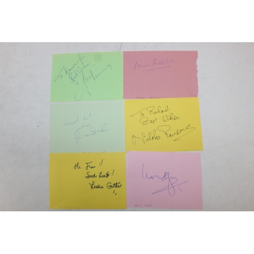 529 - Autographs; Actors - British stage and screen star signed publicity photos to include Joanna Lumley,... 