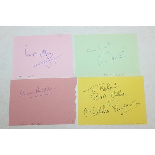 529 - Autographs; Actors - British stage and screen star signed publicity photos to include Joanna Lumley,... 