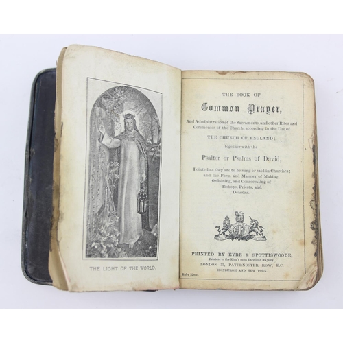 1011C - An Edwardian silver mounted prayer book with embossed wedding scene, London 1905 by William Comyns, ... 